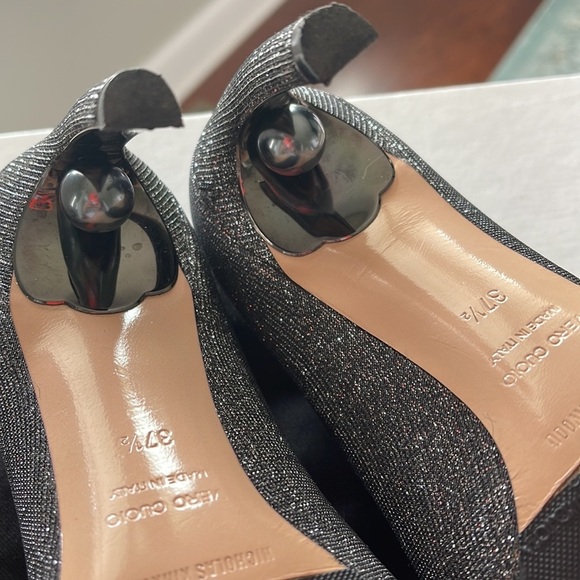 Nicholas Kirkwood silver sparkle heels sz 37.5 - Picture 10 of 10